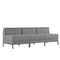 Flash Furniture 3 Piece Gray LeatherSoft Modular Lounge Set ZB-IMAG-MIDCH-3-GY-GG - alternate 3